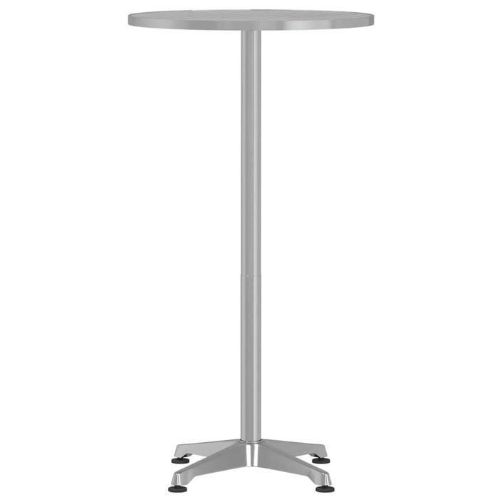 Table de bar d’extérieur réglable en hauteur aluminium - Photo n°4