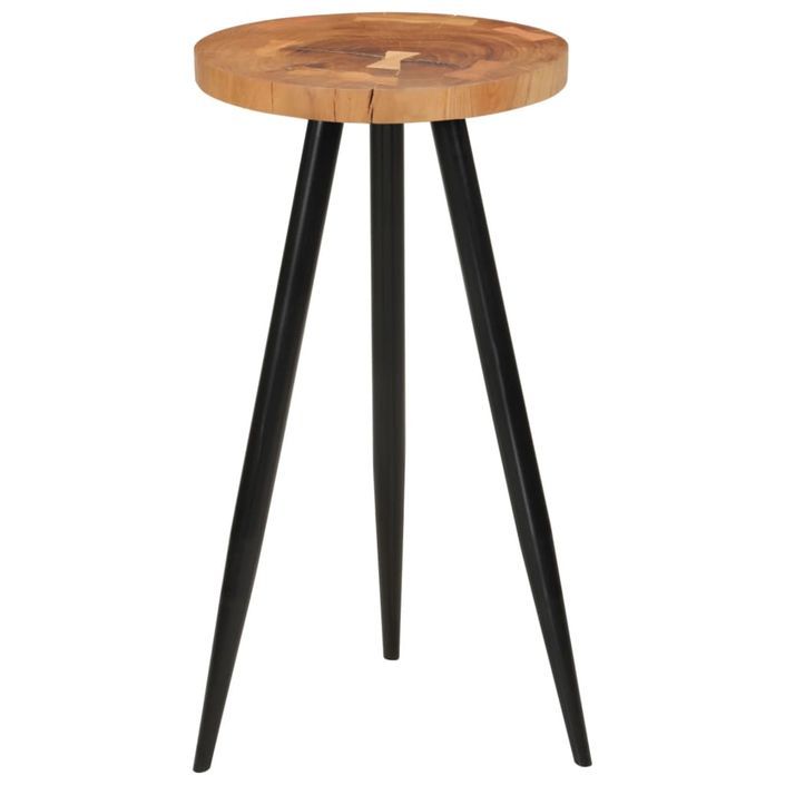 Table de bar en rondins Ø53x105 cm bois d'acacia solide - Photo n°7