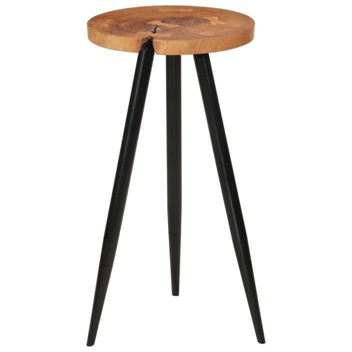 Table de bar en rondins Ø53x105 cm bois d'acacia solide - Photo n°9