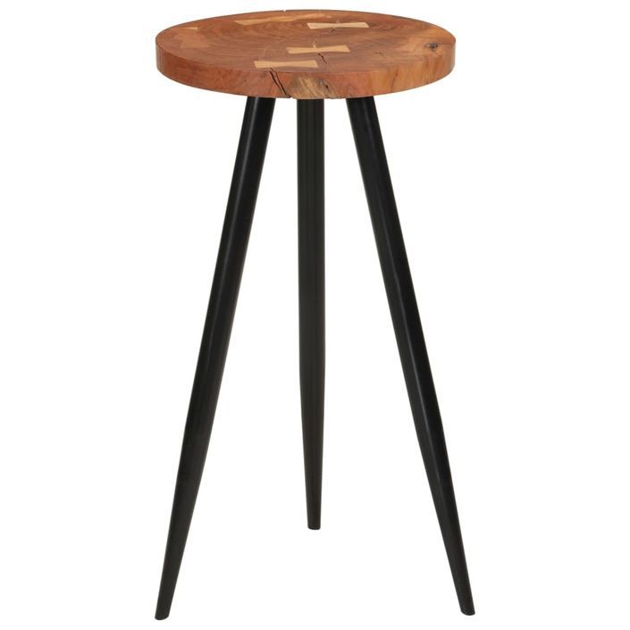 Table de bar en rondins Ø53x105 cm bois d'acacia solide - Photo n°10