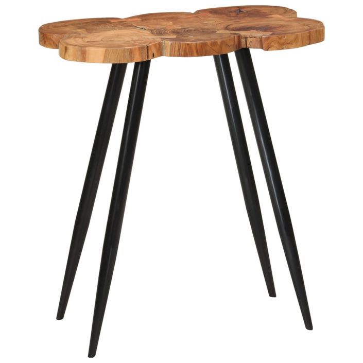Table de bar en rondins 90x54x105 cm bois d'acacia solide - Photo n°1