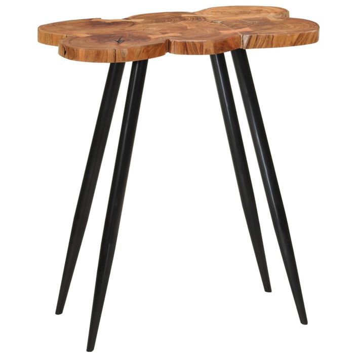 Table de bar en rondins 90x54x105 cm bois d'acacia solide - Photo n°7