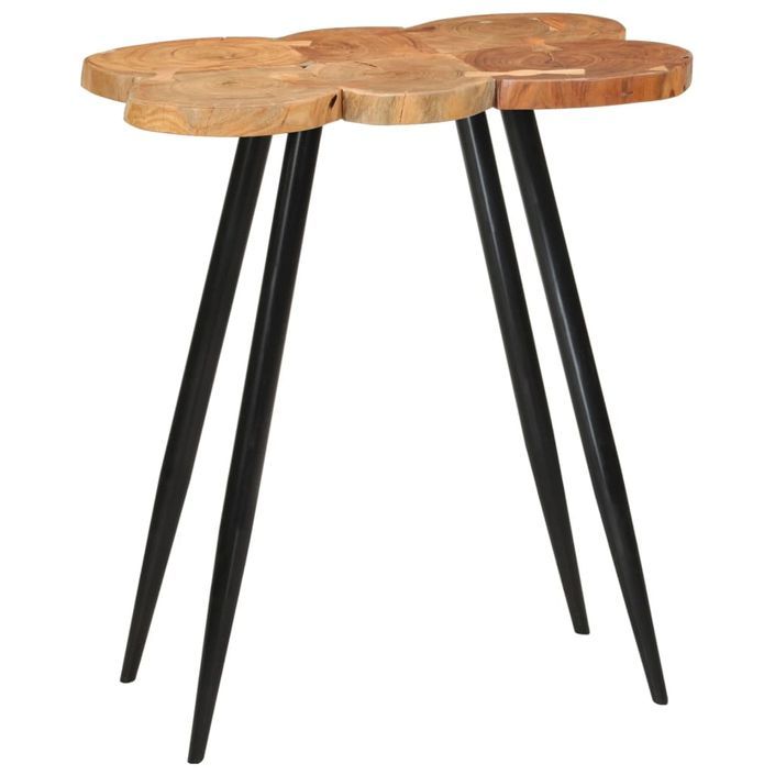 Table de bar en rondins 90x54x105 cm bois d'acacia solide - Photo n°8