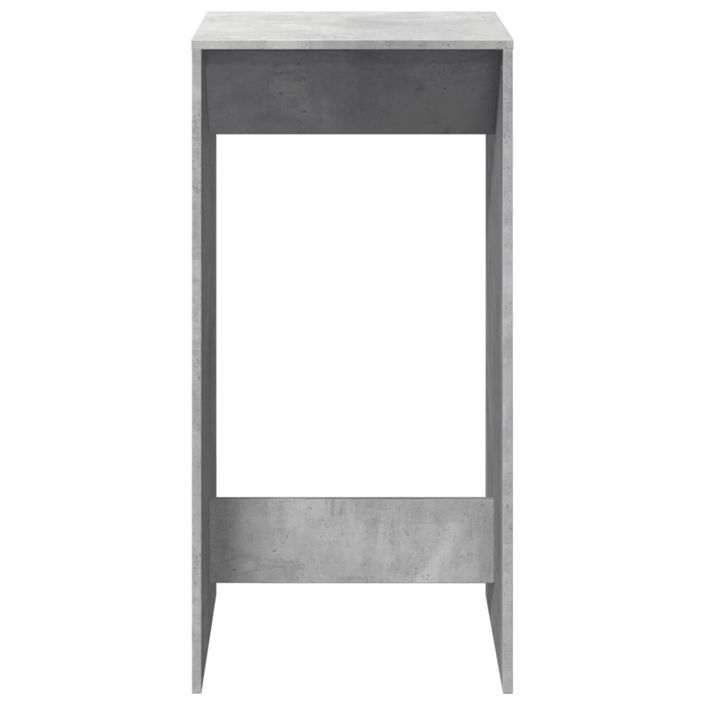 Table de bar gris béton 51x50x103,5 cm bois d'ingénierie - Photo n°4