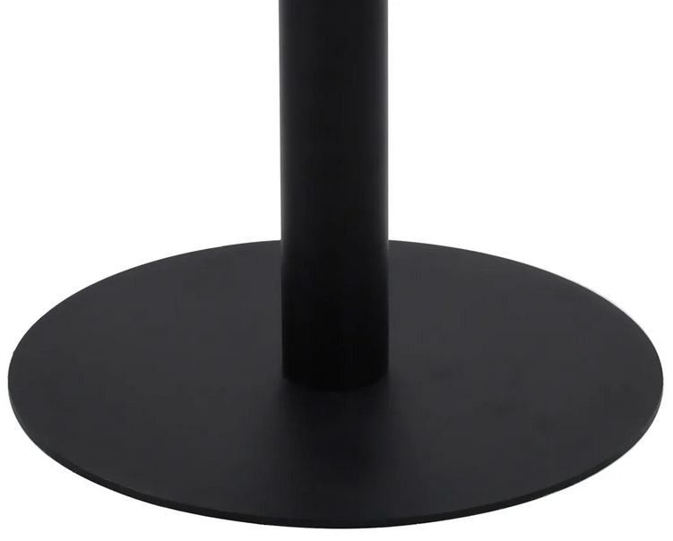 Table de bar ronde bois clair et pieds métal noir Beth D 40 cm - Photo n°3
