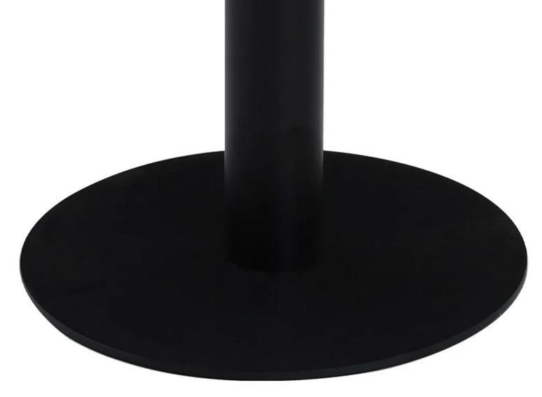 Table de bar ronde bois foncé et pieds métal noir Beth D 40 cm - Photo n°4