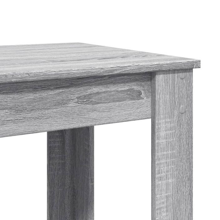 Table de bar sonoma gris 102x50x103,5 cm bois d'ingénierie - Photo n°7