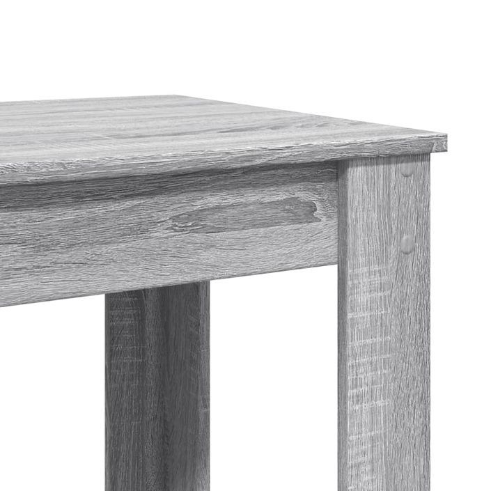 Table de bar sonoma gris 51x50x103,5 cm bois d'ingénierie - Photo n°7