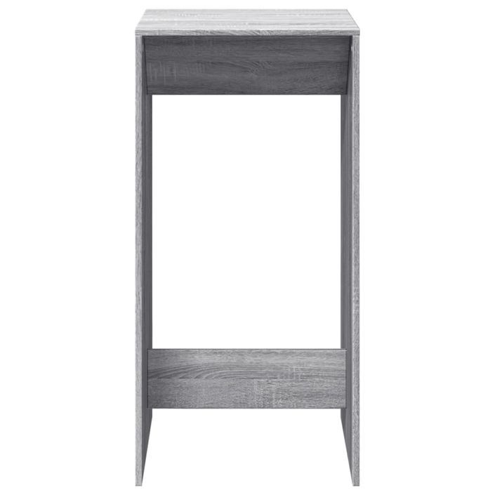 Table de bar sonoma gris 51x50x103,5 cm bois d'ingénierie - Photo n°4