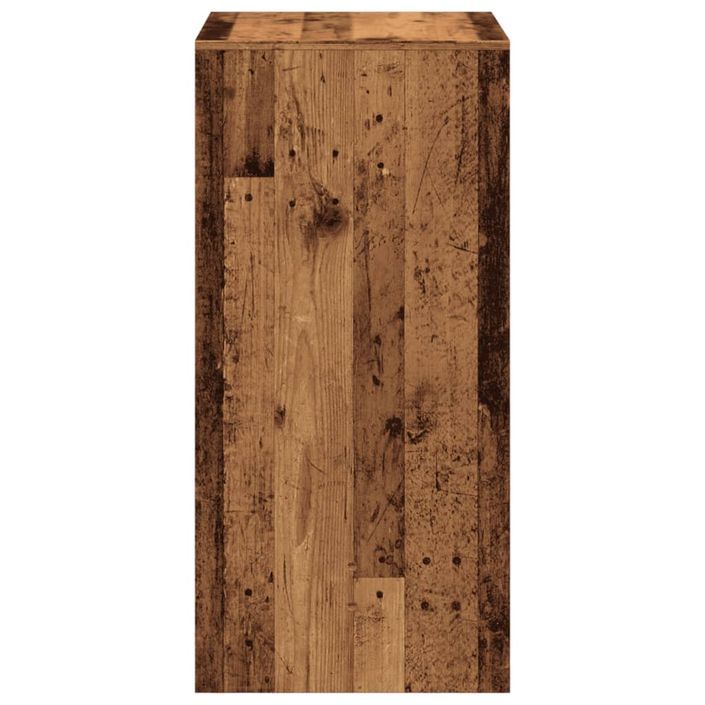 Table de bar vieux bois 51x50x103,5 cm bois d'ingénierie - Photo n°5