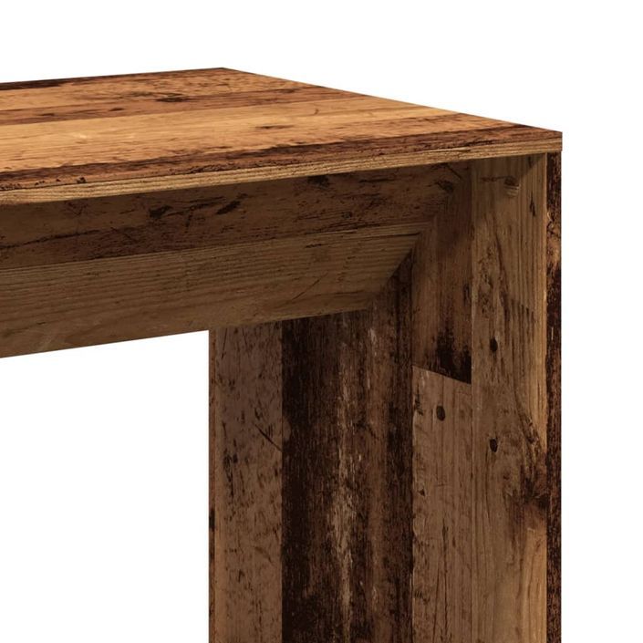 Table de bar vieux bois 51x50x103,5 cm bois d'ingénierie - Photo n°7