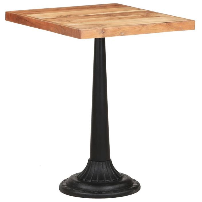 Table de bistro 60x60x76 cm Bois d'acacia massif - Photo n°8