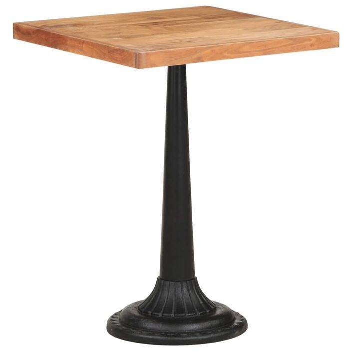 Table de bistro 60x60x76 cm Bois d'acacia massif - Photo n°9