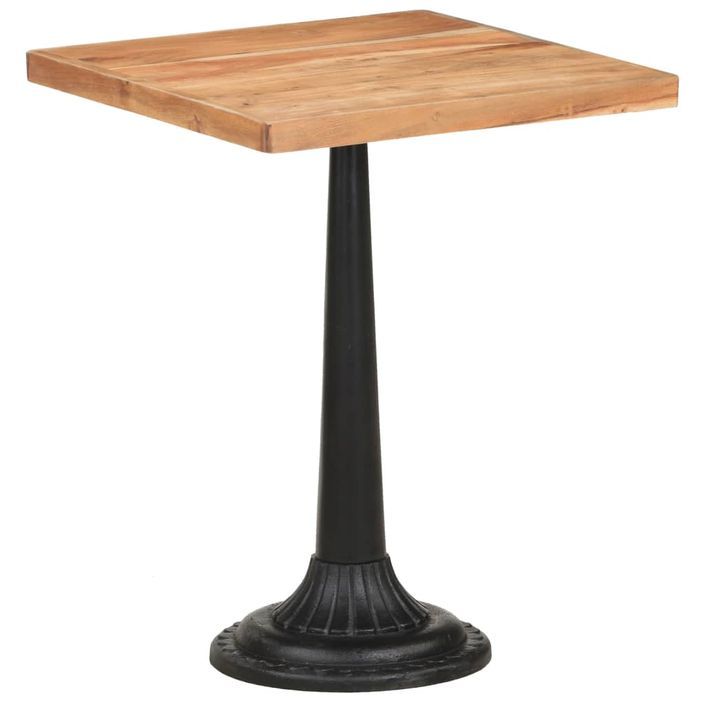 Table de bistro 60x60x76 cm Bois d'acacia massif - Photo n°10