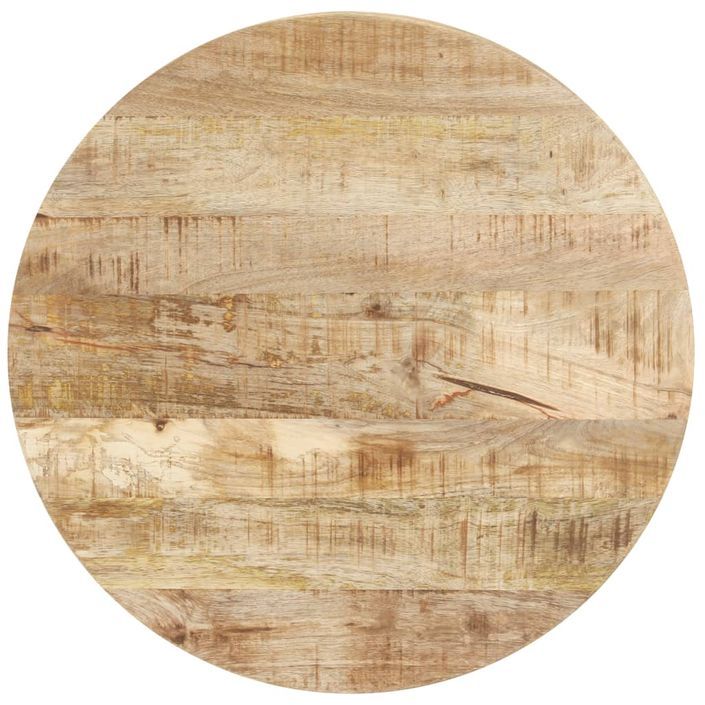 Table de bistro Ø60x76 cm Bois de manguier brut - Photo n°4