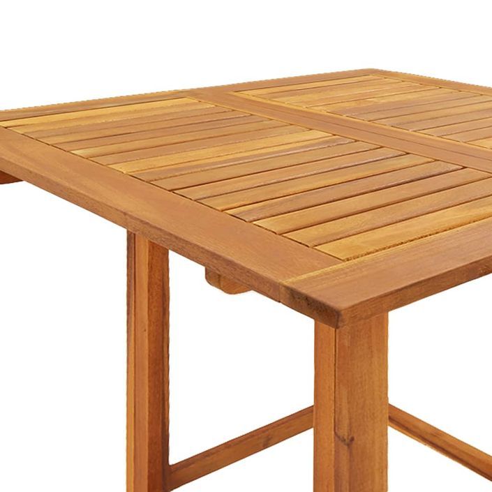 Table de bistro 75x75x110 cm Bois d'acacia massif - Photo n°6