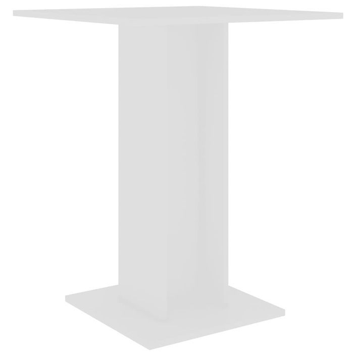 Table de bistro Blanc 60x60x75 cm - Photo n°1