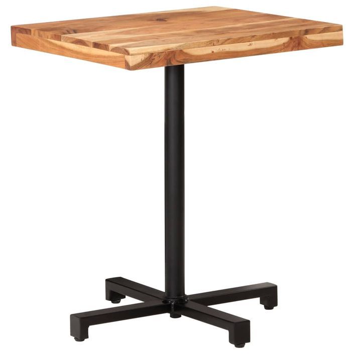 Table de bistro Carrée 60x60x75 cm Bois d'acacia massif - Photo n°9