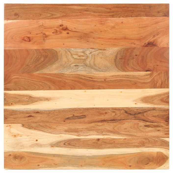 Table de bistro Carrée 80x80x75 cm Bois d'acacia massif - Photo n°3