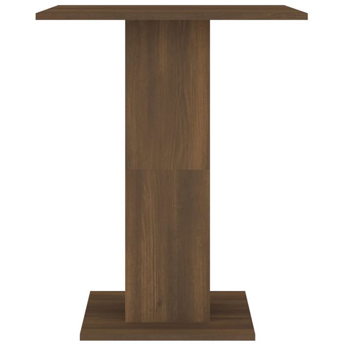 Table de bistro Chêne marron 60x60x75 cm Bois d'ingénierie - Photo n°5