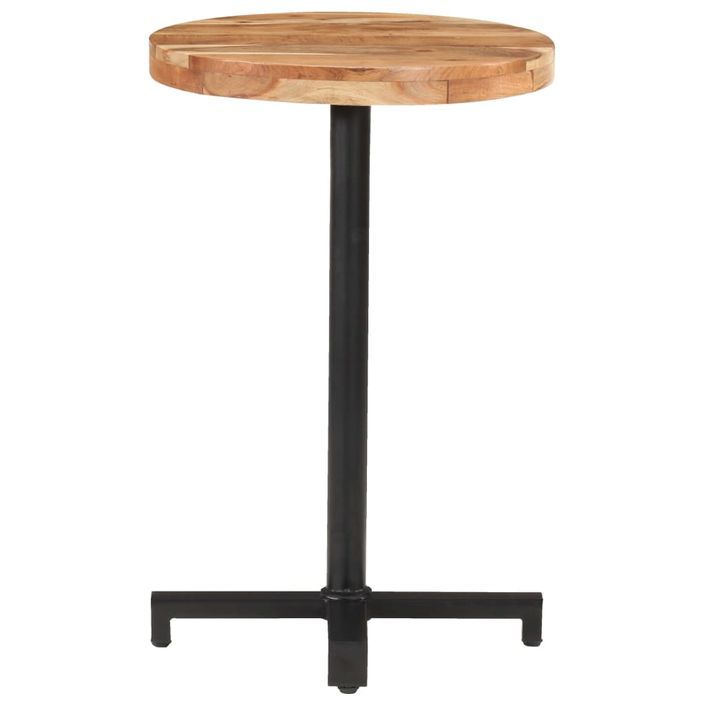 Table de bistro Ronde Ø50x75 cm Bois d'acacia massif - Photo n°2