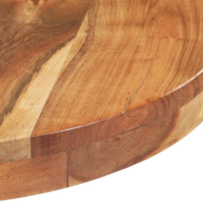 Table de bistro Ronde Ø60x75 cm Bois d'acacia massif - Photo n°4