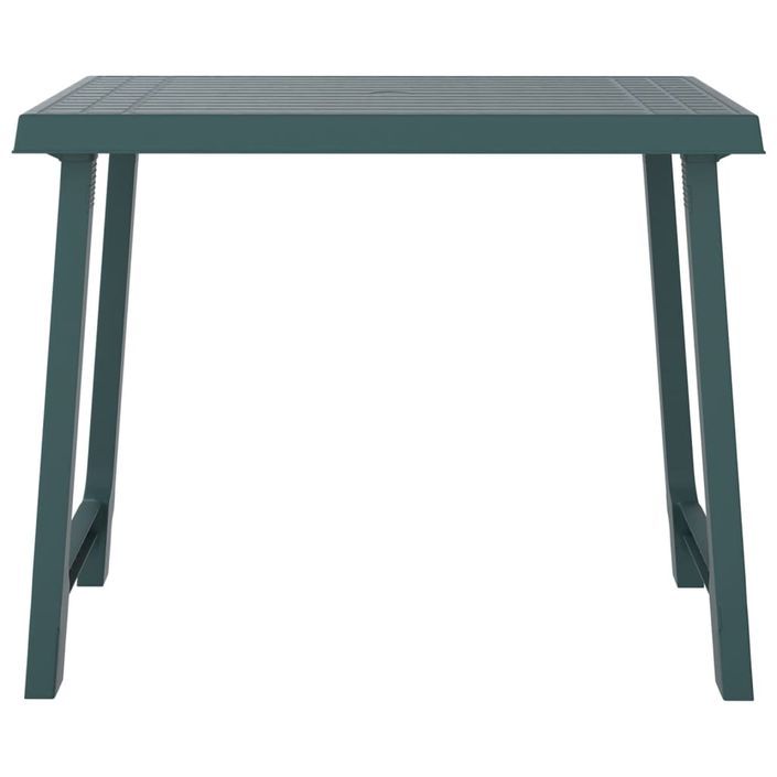 Table de camping vert 79x56x64 cm PP aspect de bois - Photo n°3