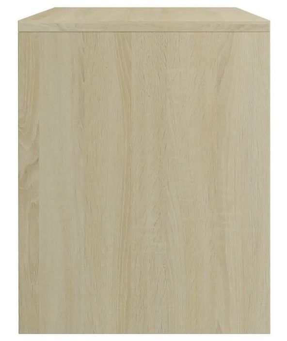 Table de chevet 2 étagères bois chêne sonoma Fefi - Photo n°5