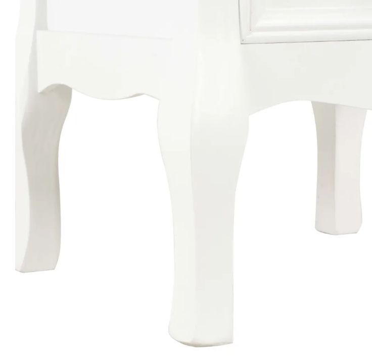 Table de chevet 2 tiroirs bois clair et blanc Naomie - Lot de 2 - Photo n°8