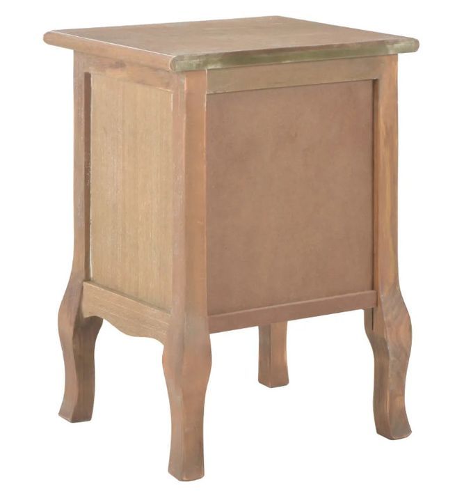 Table de chevet 2 tiroirs bois clair Naomie - Lot de 2 - Photo n°5