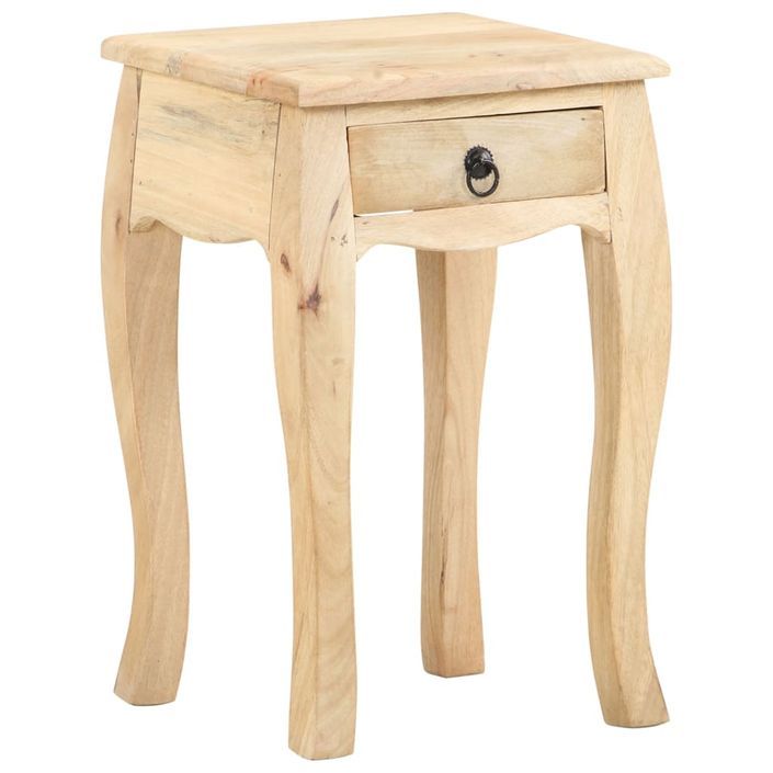 Table de chevet 28x28x46 cm Bois de manguier massif 2 - Photo n°1