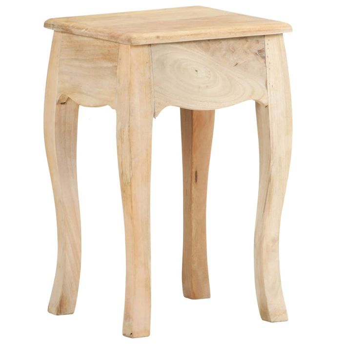 Table de chevet 28x28x46 cm Bois de manguier massif 2 - Photo n°4