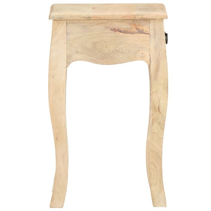 Table de chevet 28x28x46 cm Bois de manguier massif 2 - Photo n°5