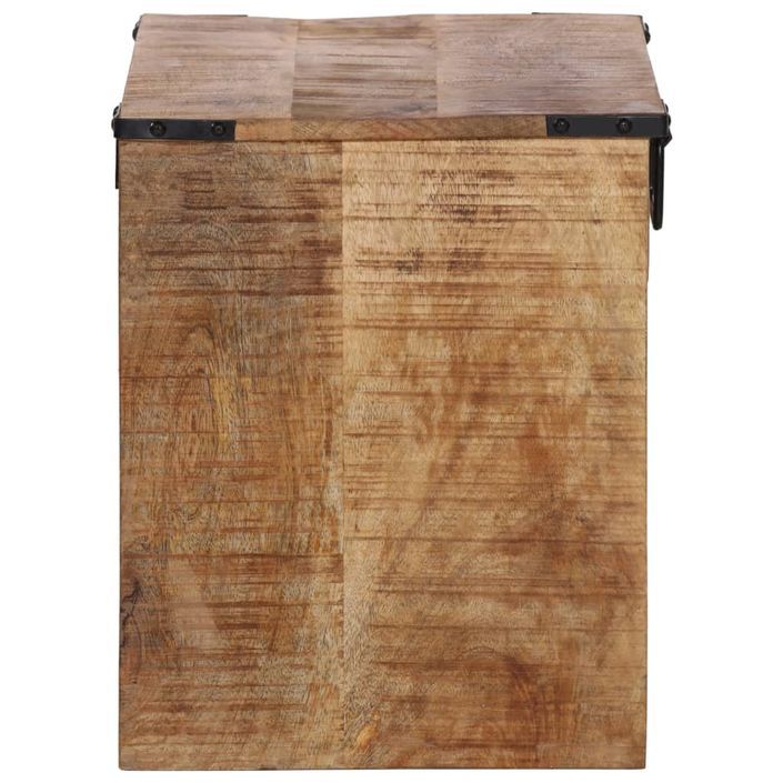 Table de chevet 40x30x37 cm bois de manguier massif - Photo n°4