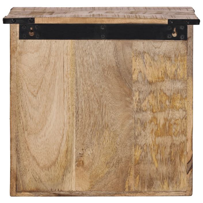 Table de chevet 40x30x37 cm bois de manguier massif - Photo n°6