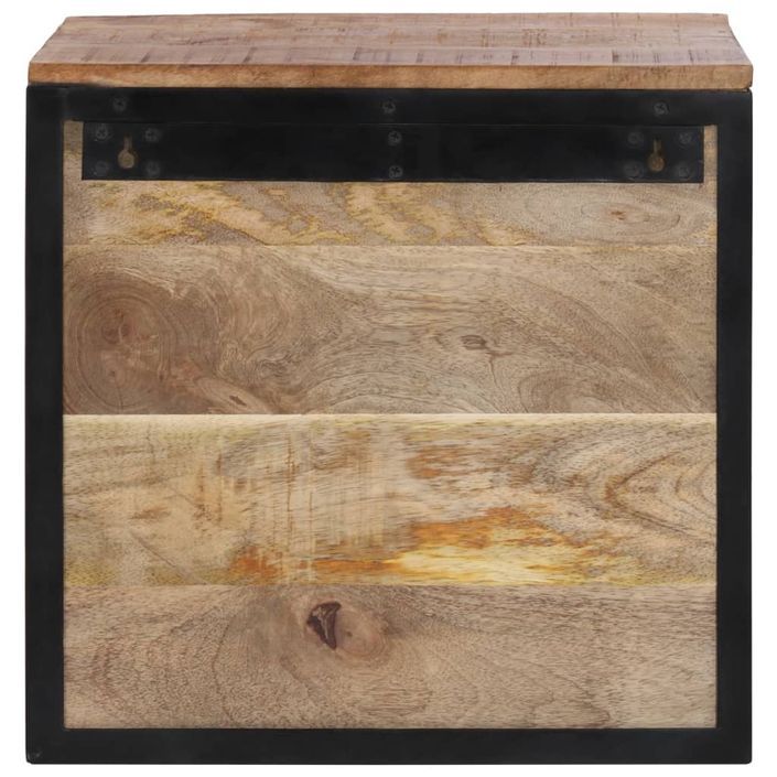 Table de chevet 40x35x40 cm bois de manguier massif - Photo n°6