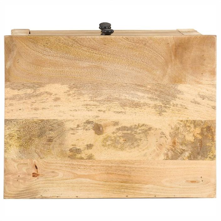 Table de chevet 45x35x60 cm Bois de manguier massif - Photo n°7