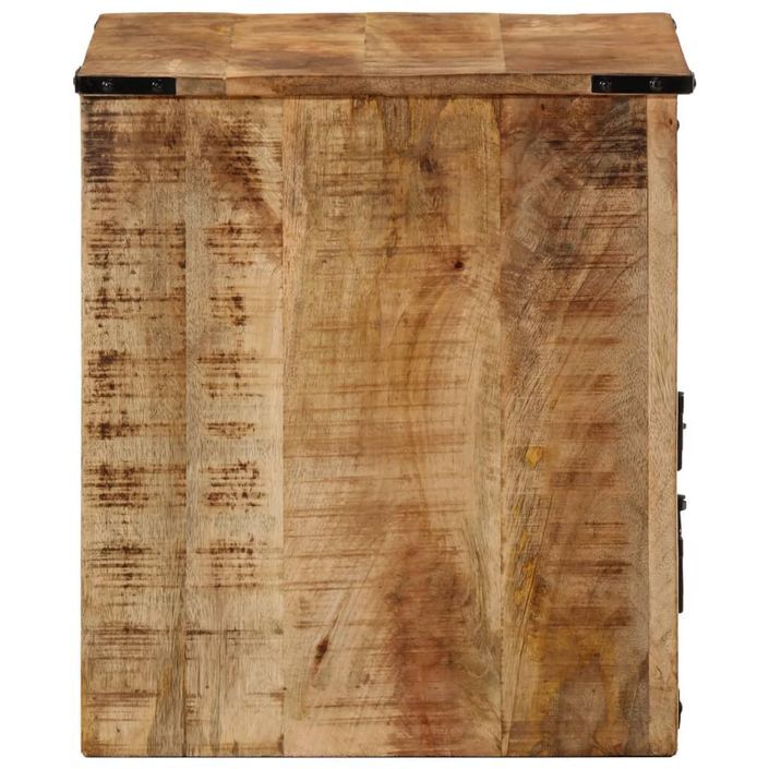 Table de chevet 45x40x45 cm bois de manguier massif - Photo n°4