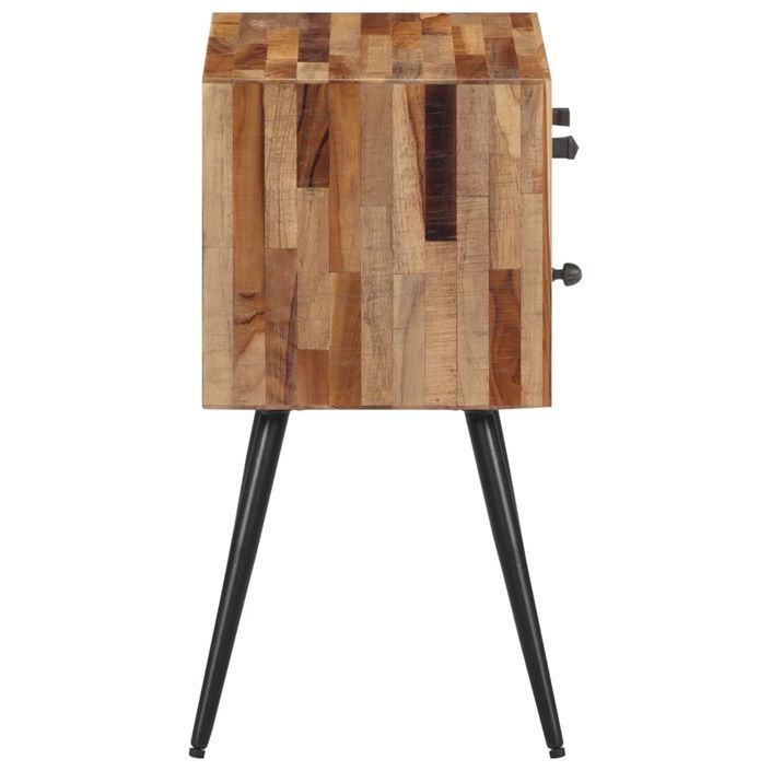 Table de chevet 47x31,5x60 cm bois massif de teck - Photo n°4