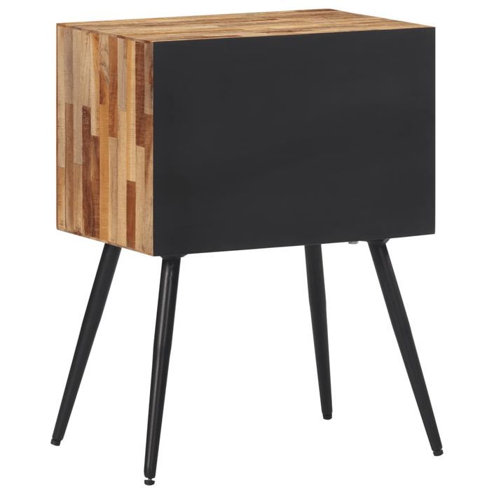 Table de chevet 47x31,5x60 cm bois massif de teck - Photo n°5