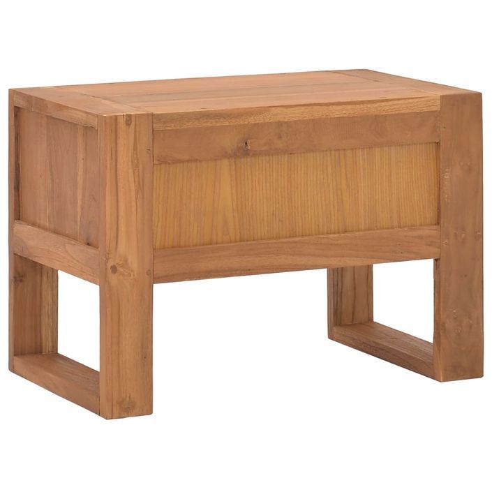 Table de chevet 50x30x35 cm Bois de teck solide - Photo n°6