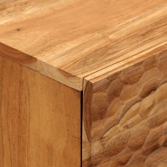 Table de chevet 50x33x60 cm bois d'acacia solide - Photo n°8