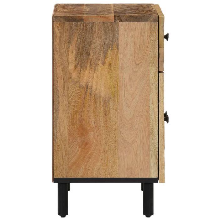 Table de chevet 50x33x60 cm bois de manguier massif - Photo n°4