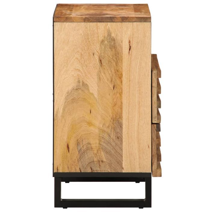 Table de chevet 50x34x62 cm bois d'acacia solide - Photo n°4