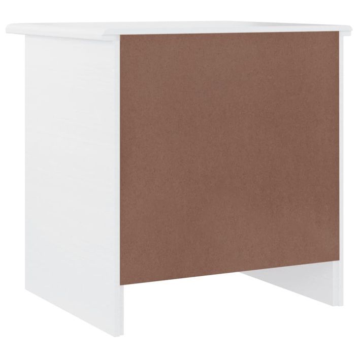 Table de chevet ALTA blanc 43x35x40,5 cm bois de pin massif - Photo n°6