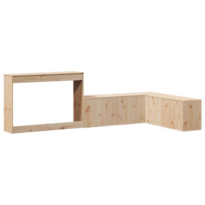 Table de chevet avec bureau 222x107x75 cm bois de pin massif - Photo n°6