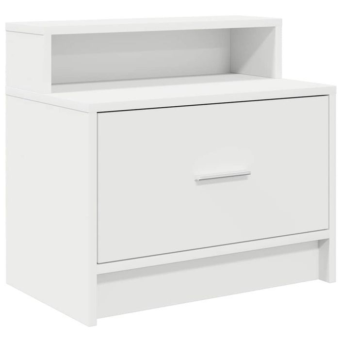 Table de chevet avec tiroir 2 pcs blanc 51x31x47 cm - Photo n°6