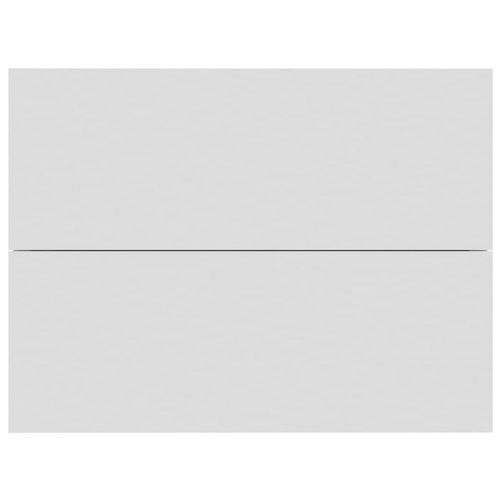 Table de chevet Blanc 40 x 30 x 30 cm - Photo n°4