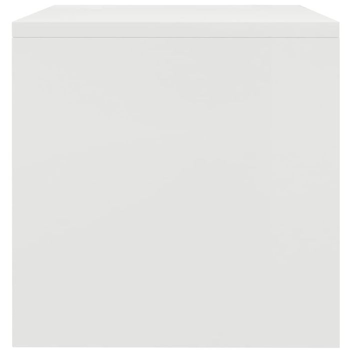 Table de chevet Blanc 40 x 30 x 30 cm 2 - Photo n°5
