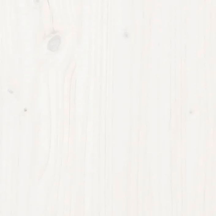 Table de chevet Blanc 40x30x40 cm Bois de pin solide 2 - Photo n°5